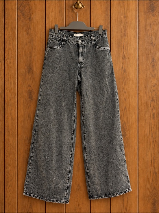 Levi's Denim - Levi’s ’94 Baggy Wide Leg Jeans washed black 26 long